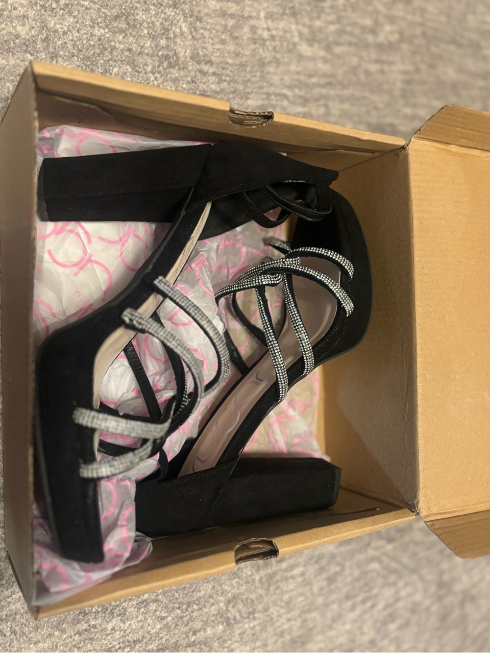 Sugar Petal Women’s High Heels Black Size 8.5 - Picture 8 of 10